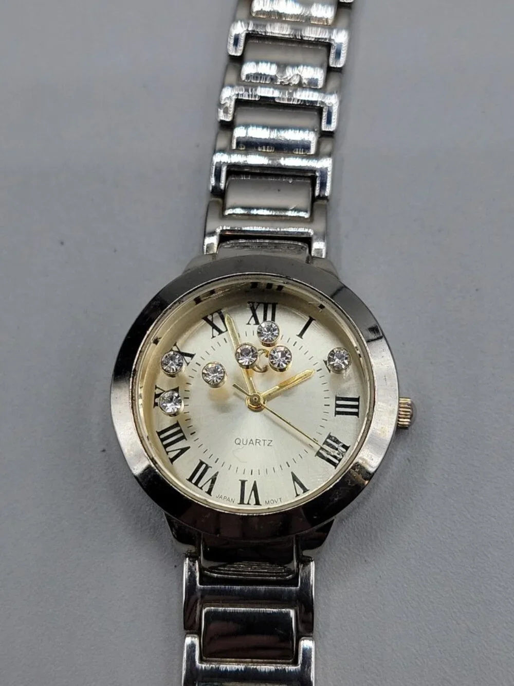 Vintage Charming Charlie Rhinestone Dazzle Ladies Quartz Watch RY4292GD 7